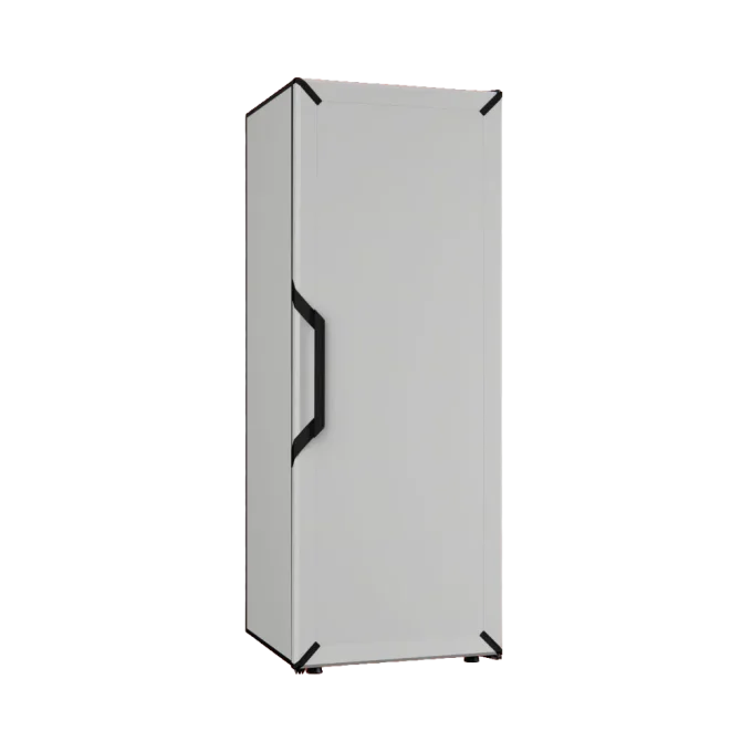 מקרר יין - טמפרטורה אחת - מידה L - לבן - דלת אטומה