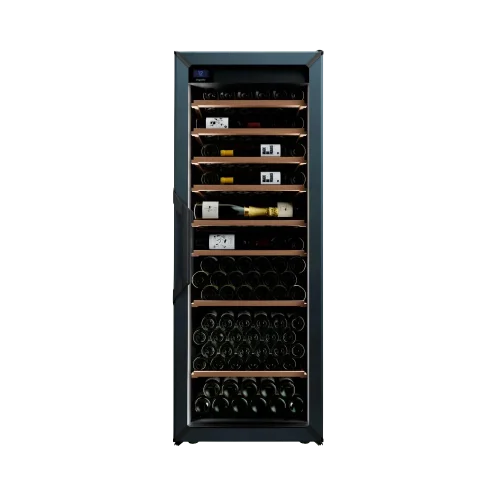 מקרר יין - טמפרטורה אחת - מידה L - כחול - דלת זכוכית