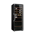 מקרר יין - טמפרטורה אחת - מידה L - צבע שחור - דלת זכוכית