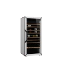 מקרר יין - 3 טמפרטורות - מידה M - לבן - דלת זכוכית